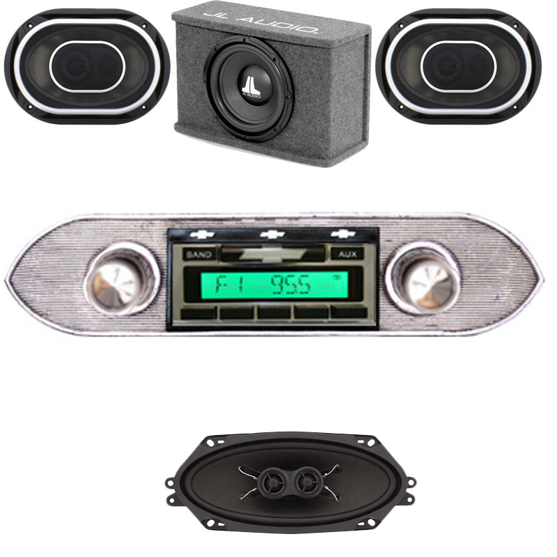 1962-1965 Chevy II Nova JL Audio Stereo Kit: CAM-NOV25-JLPSK
