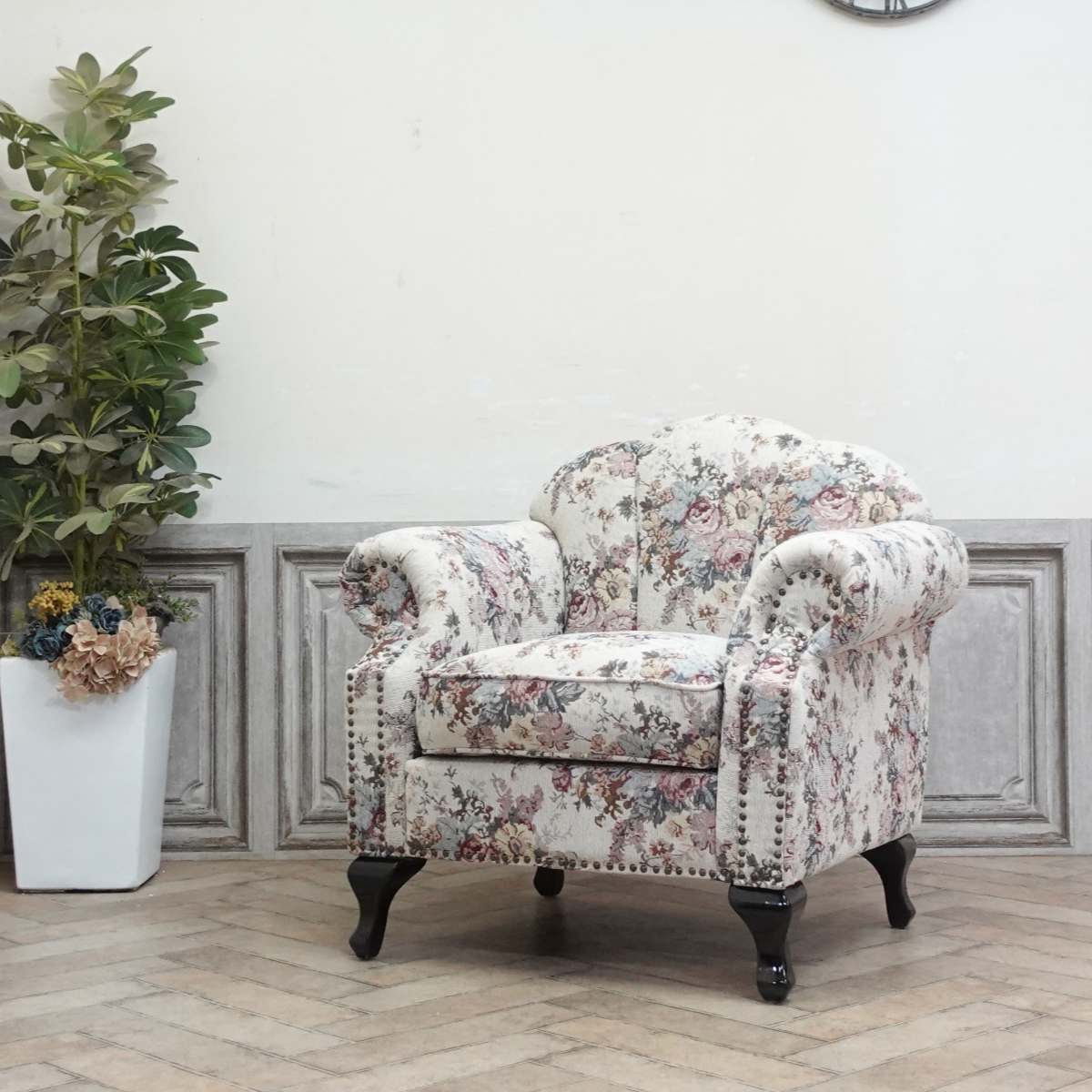 1人掛けソファ・アンティークテイスト VS1F254K 新着アンティーク