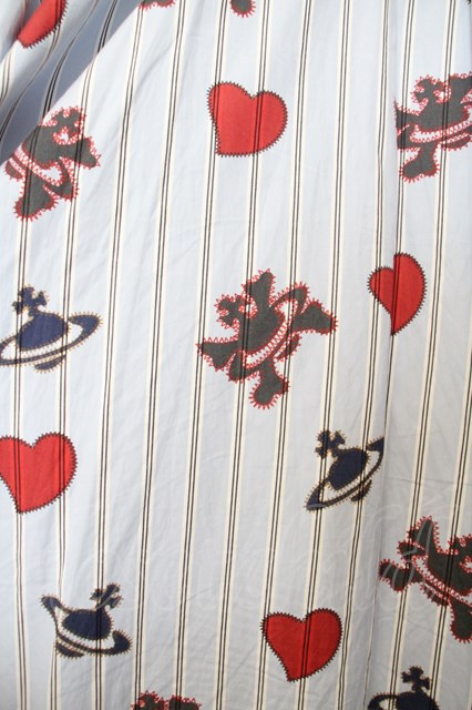 ヴィヴィアンウエストウッド 中古 /先染シャツHEART SKULL ORB PRINT
