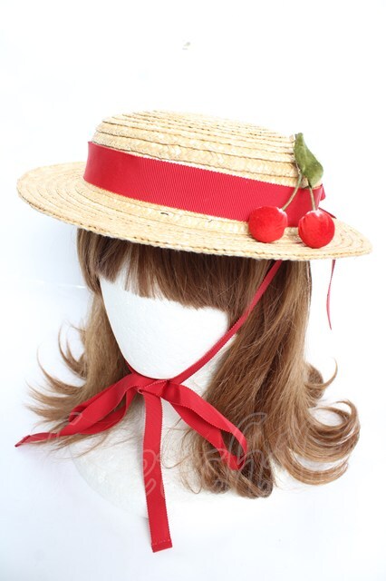 ピンクハウス❤️【未使用】麦わら帽子といちごのコサージュ❤️ PINK