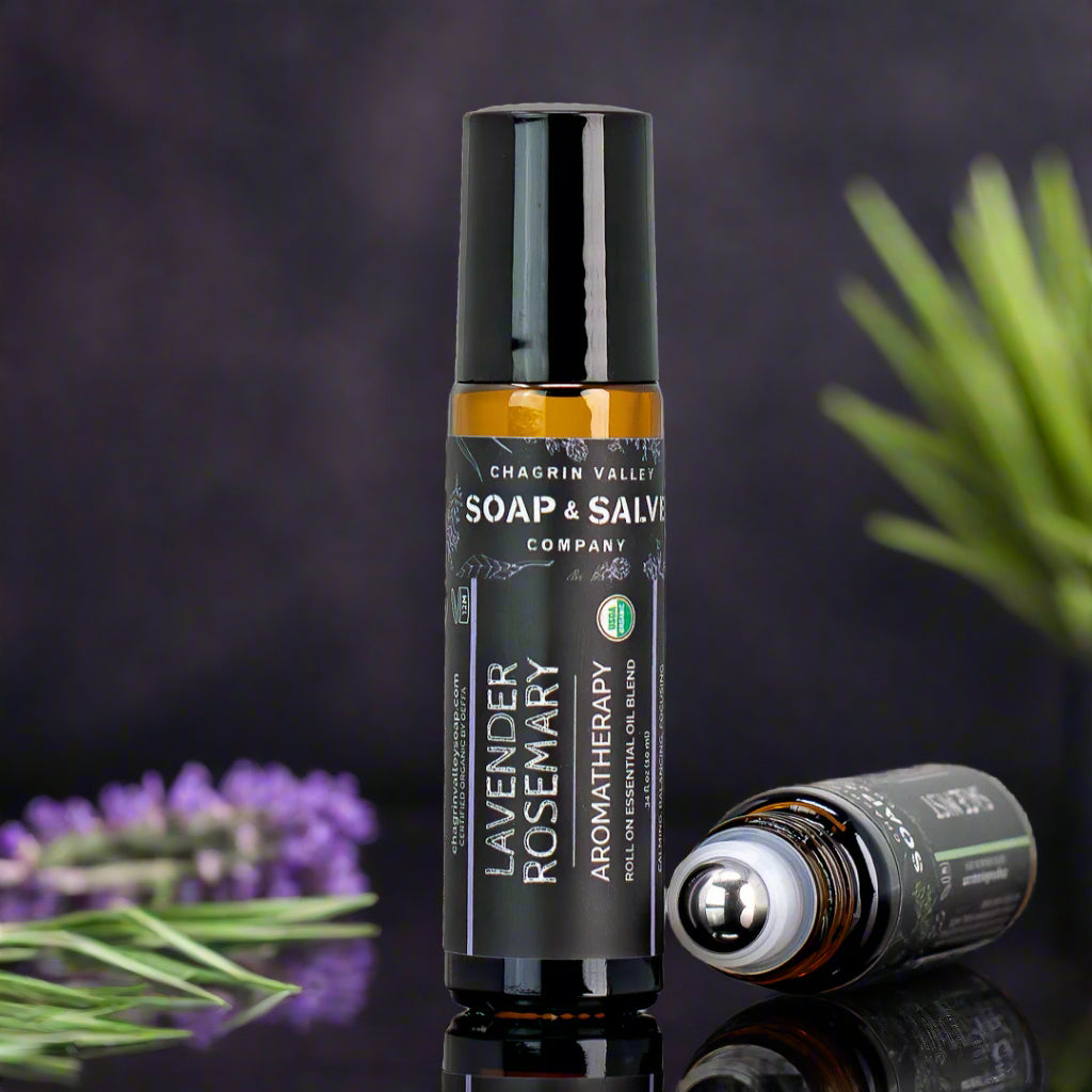Aromatherapy Essential Oil Roll On: Lavender Rosemary – Chagrin