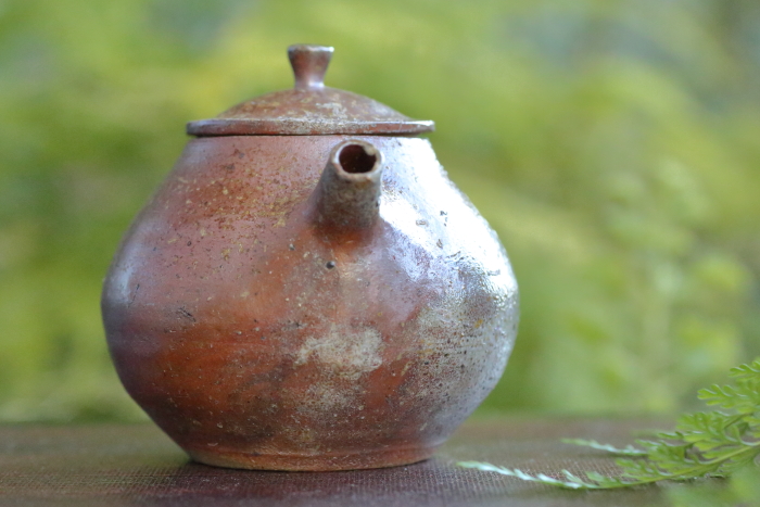 竹花正弘 南蛮茶銚 唐津焼ティーポット 中国茶用急須 上煎茶玉露茶用の
