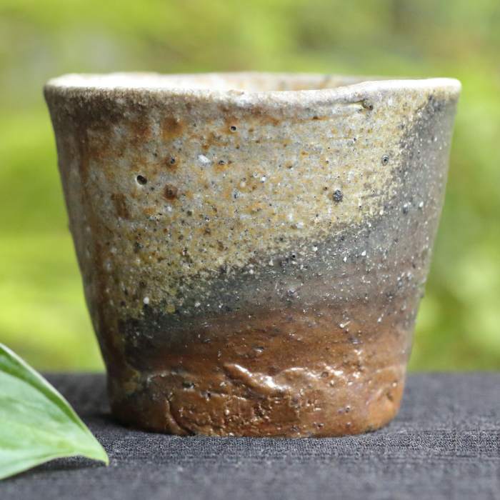 森本良信 備前焼 湯呑 蕎麦猪口 満容量190ml 小鉢