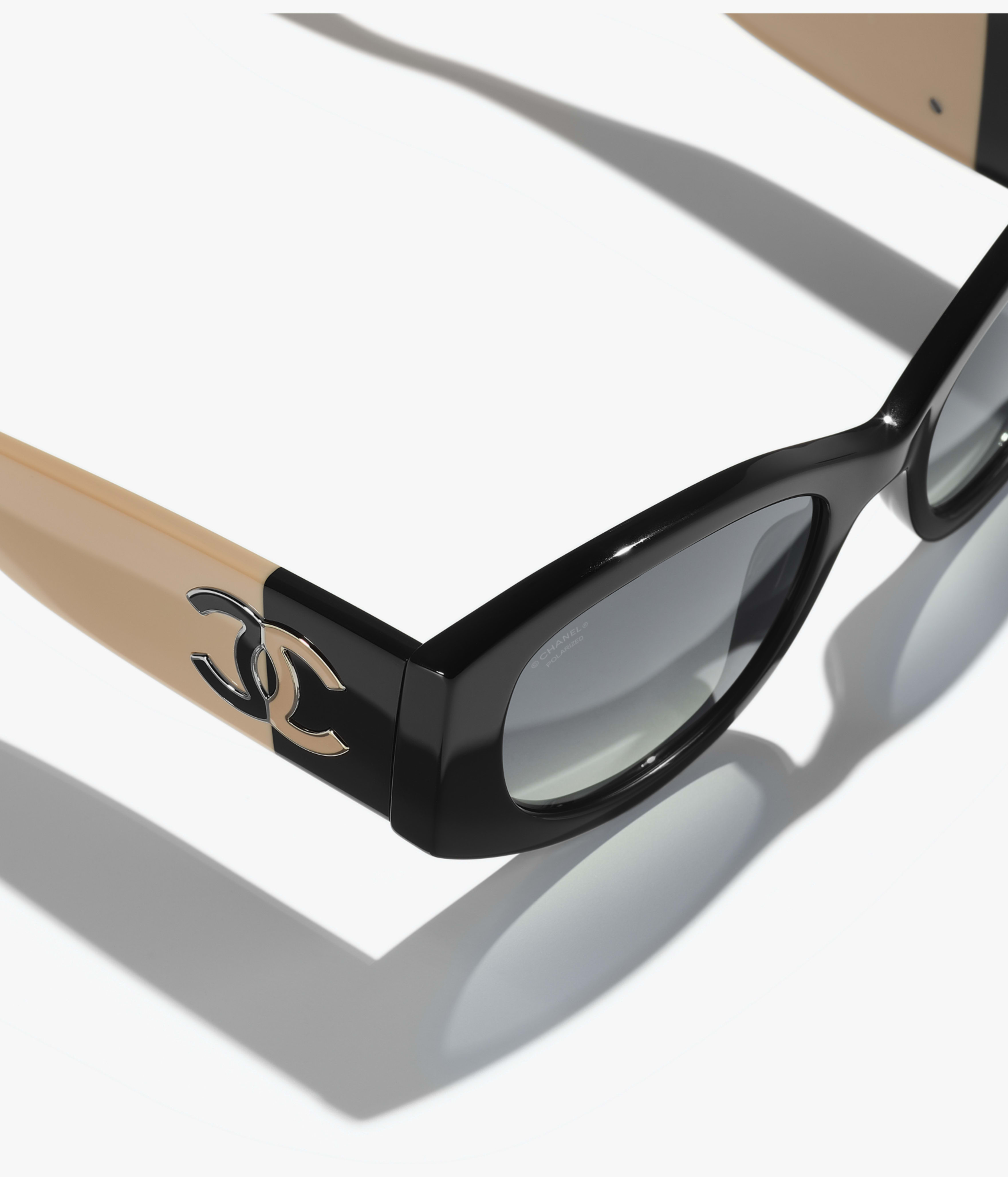 CHANEL サングラス: オーバル シェイプ サングラス, アセテート 5524