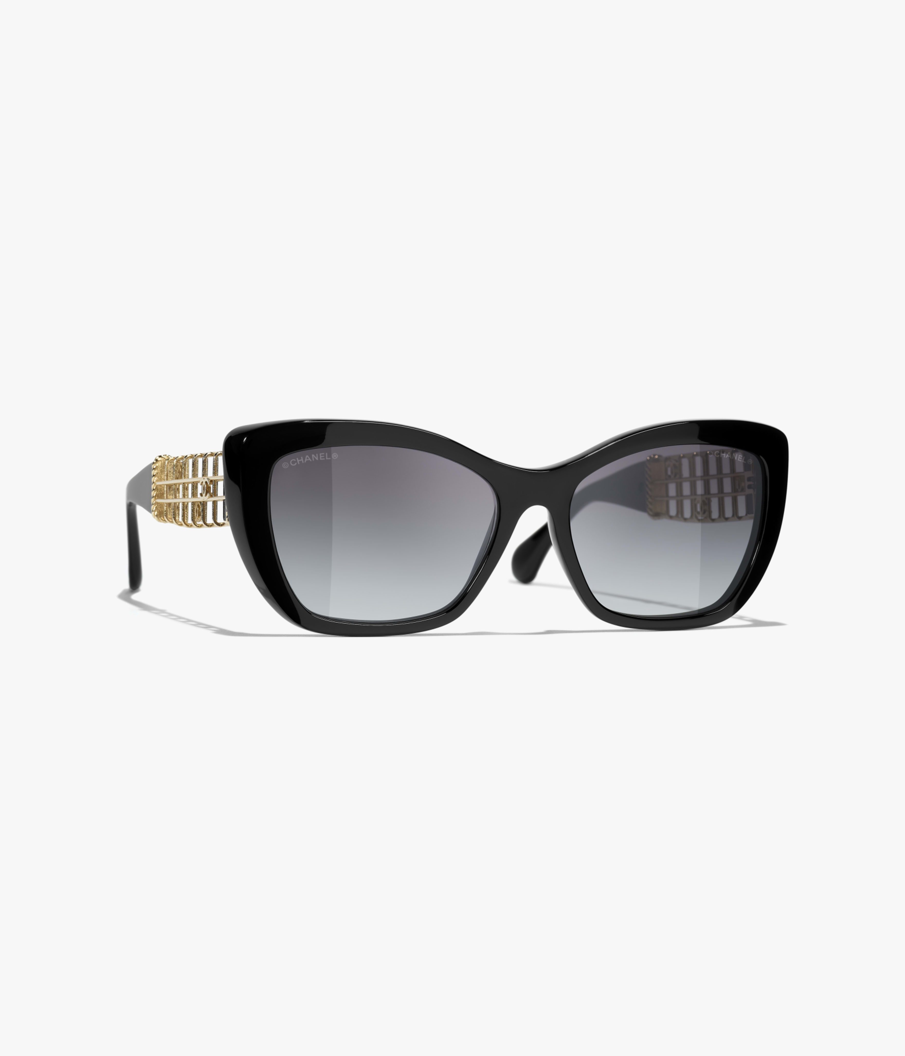 CHANEL Sunglasses: Cat Eye Sunglasses, acetate & glass pearls