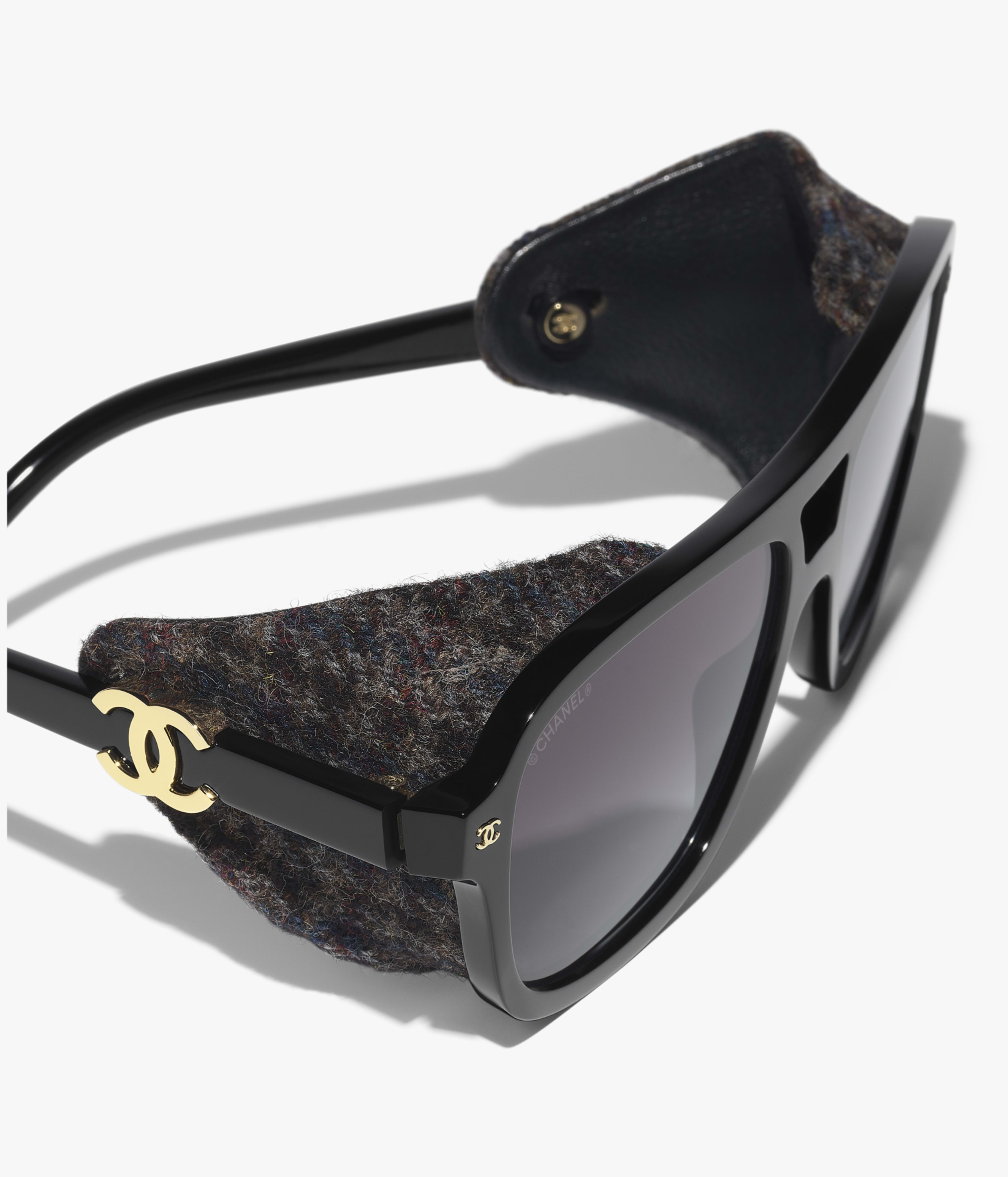 CHANEL サングラス: パイロット シェイプ サングラス, アセテート