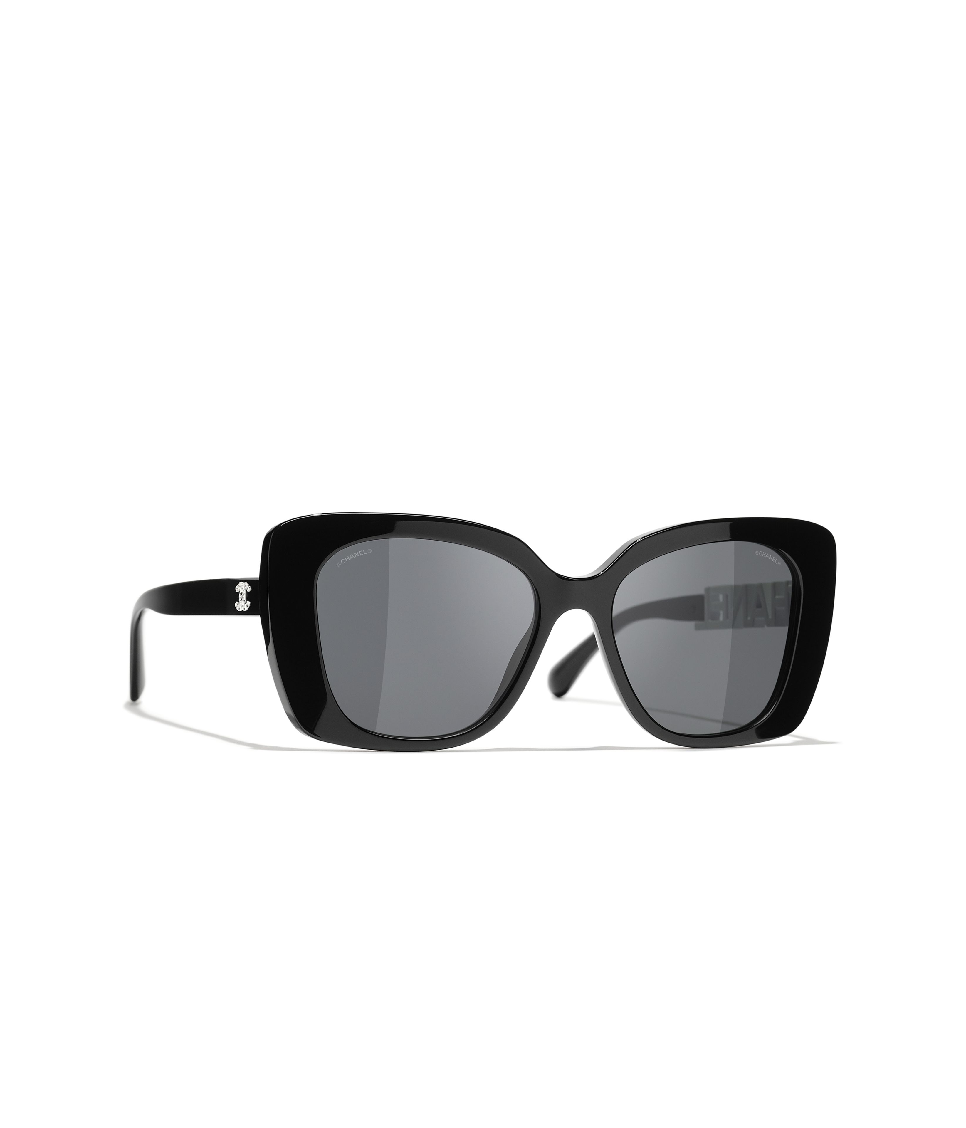 CHANEL Sunglasses: Square Sunglasses, acetate & strass — Fashion