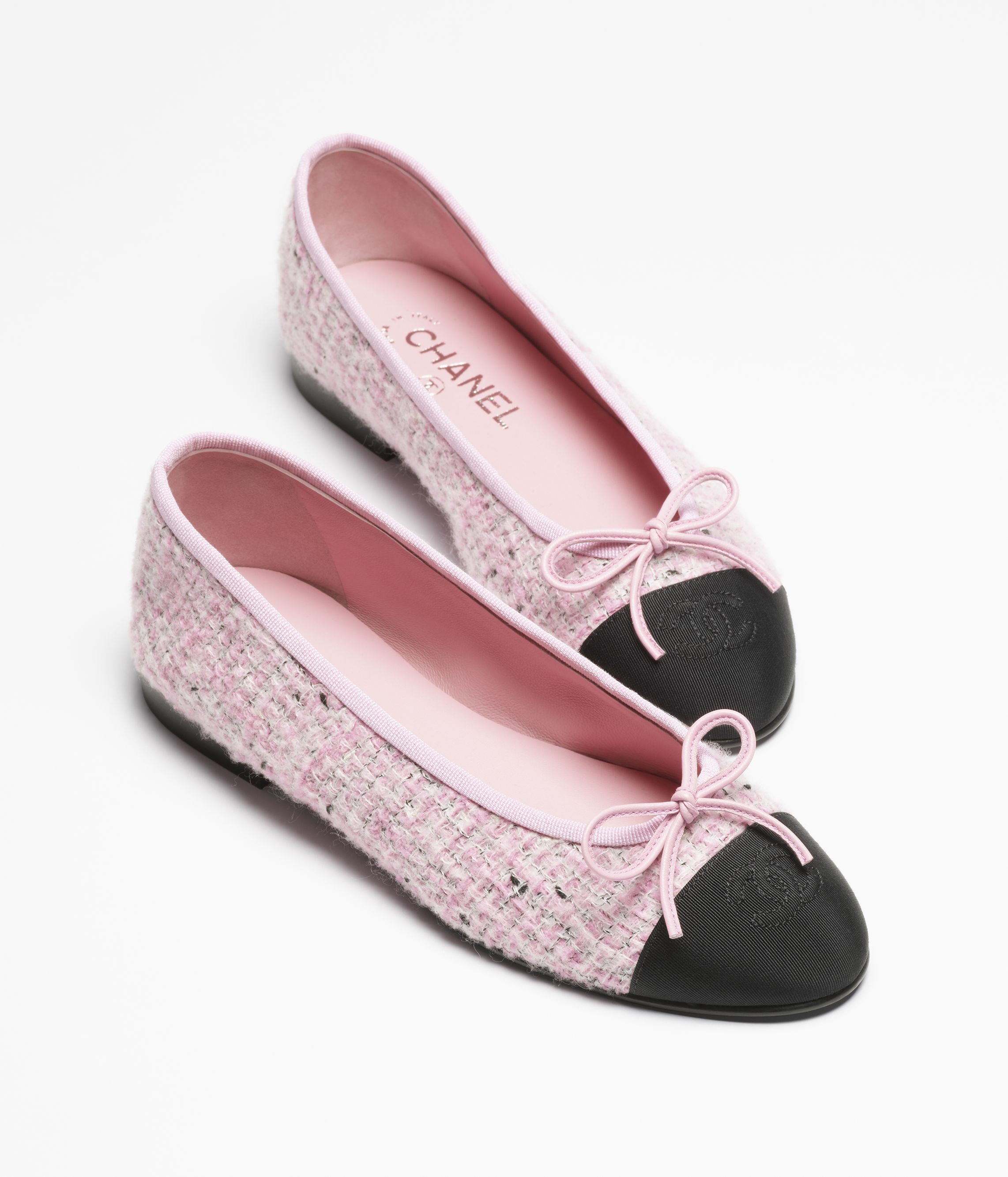 バレリーナ - ラムスキン & パテント カーフスキン、ブラック