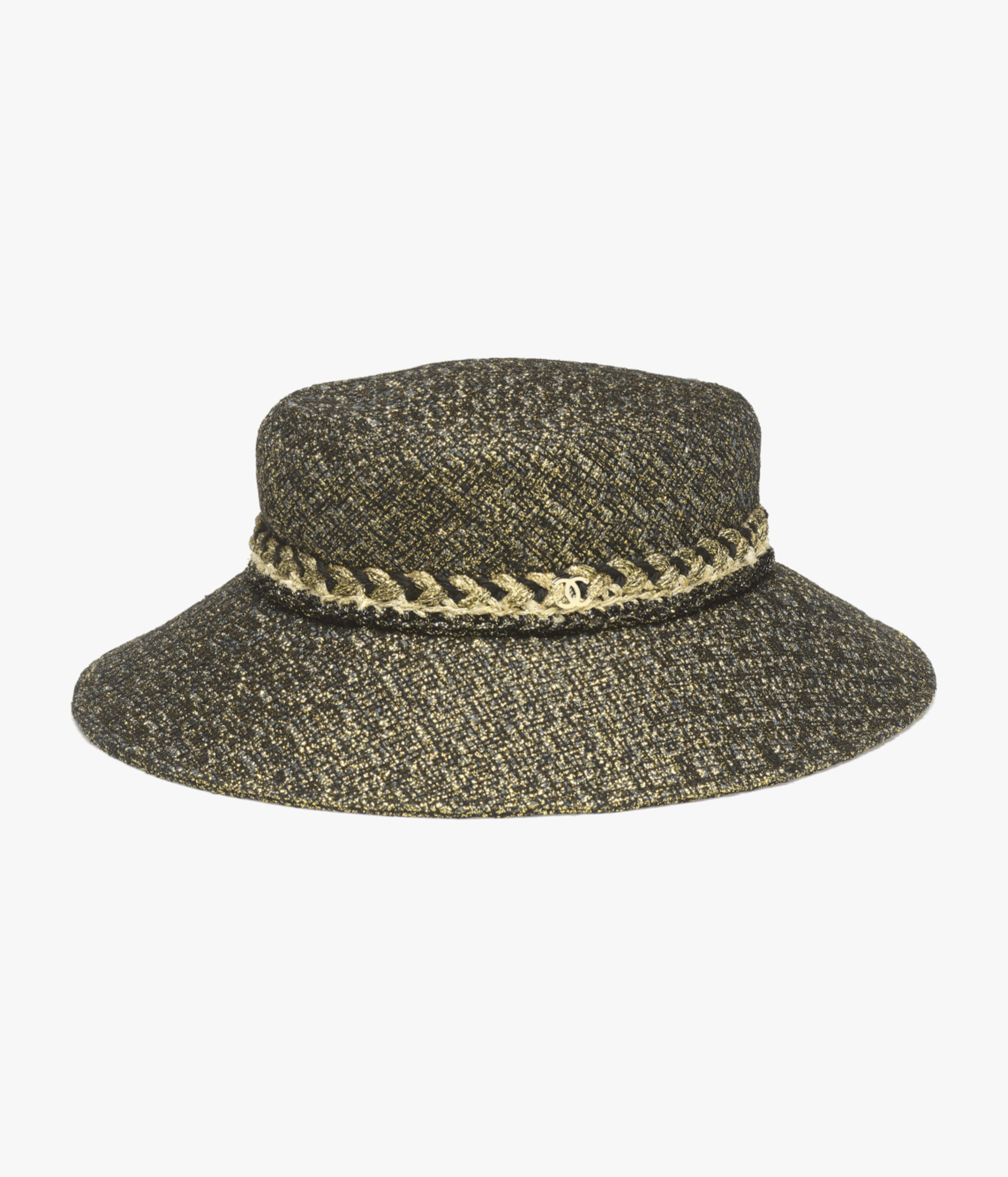 ハット - コットン ツイード、ブラック — ファッション | CHANEL シャネル