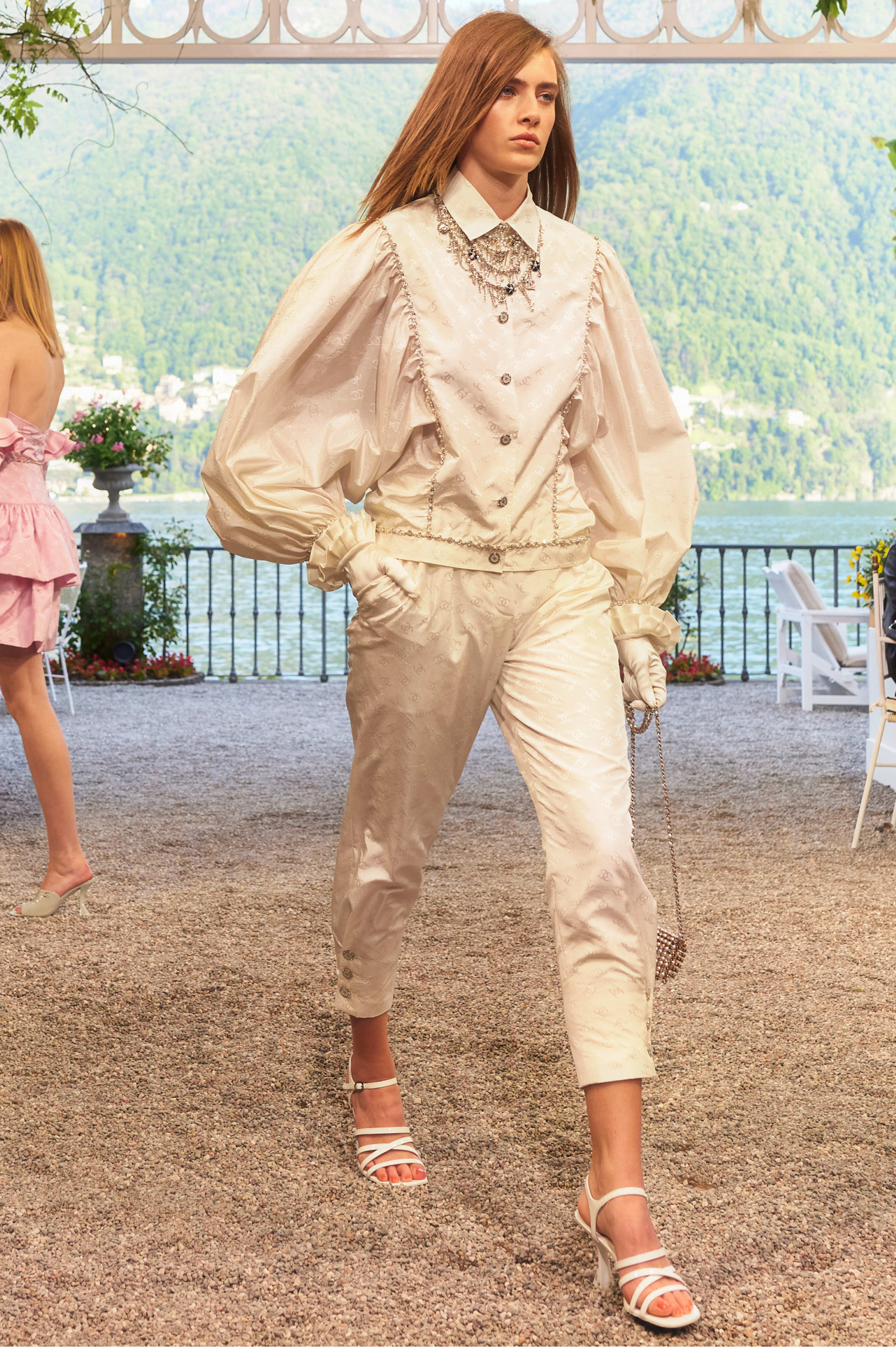 Pants - Silk taffeta, white — Fashion | CHANEL