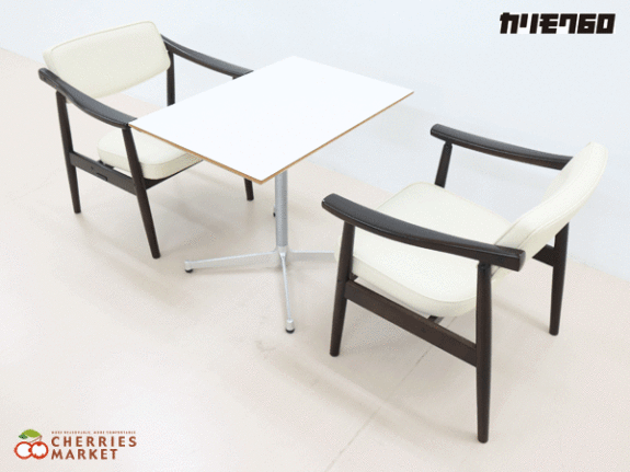 カリモク 椅子 ホワイト カリモク デスクチェア 白（アイボリー