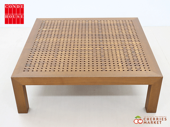CONDE HOUSE】カンディハウス 旭川工房 一本技 木織卓 102×102 ロー