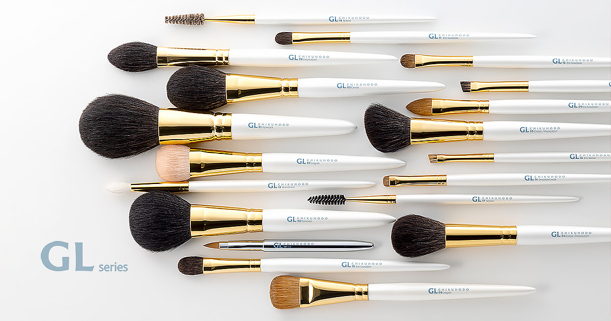 GLシリーズ 5点セット：S-GL-5｜竹宝堂（ちくほうどう）熊野筆・化粧筆