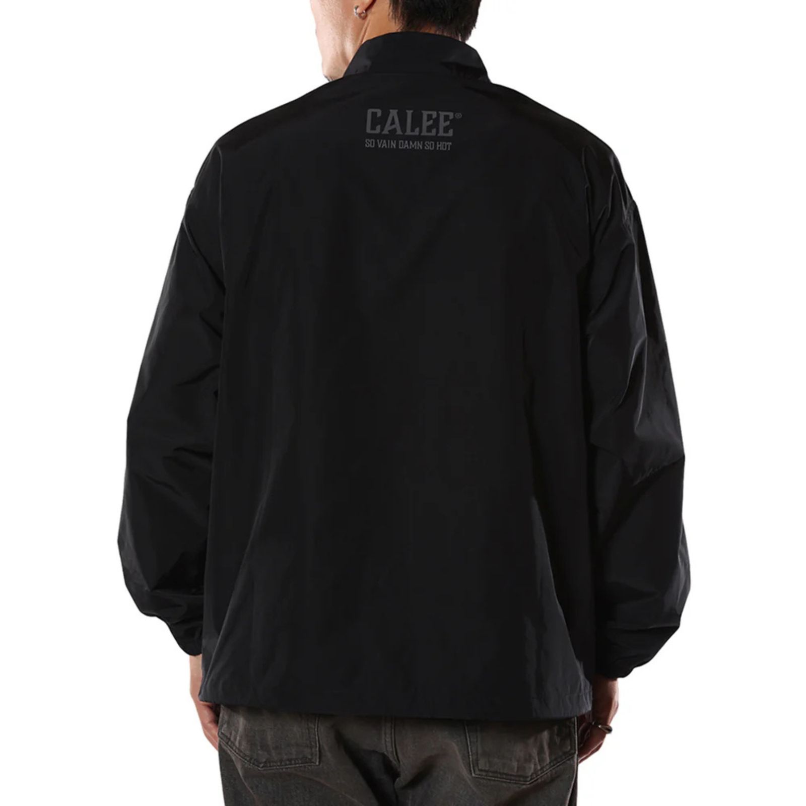 CALEE - POCKETABLE COACH JACKET ＜EXCLUSIVE＞ (BLACK)｜CL