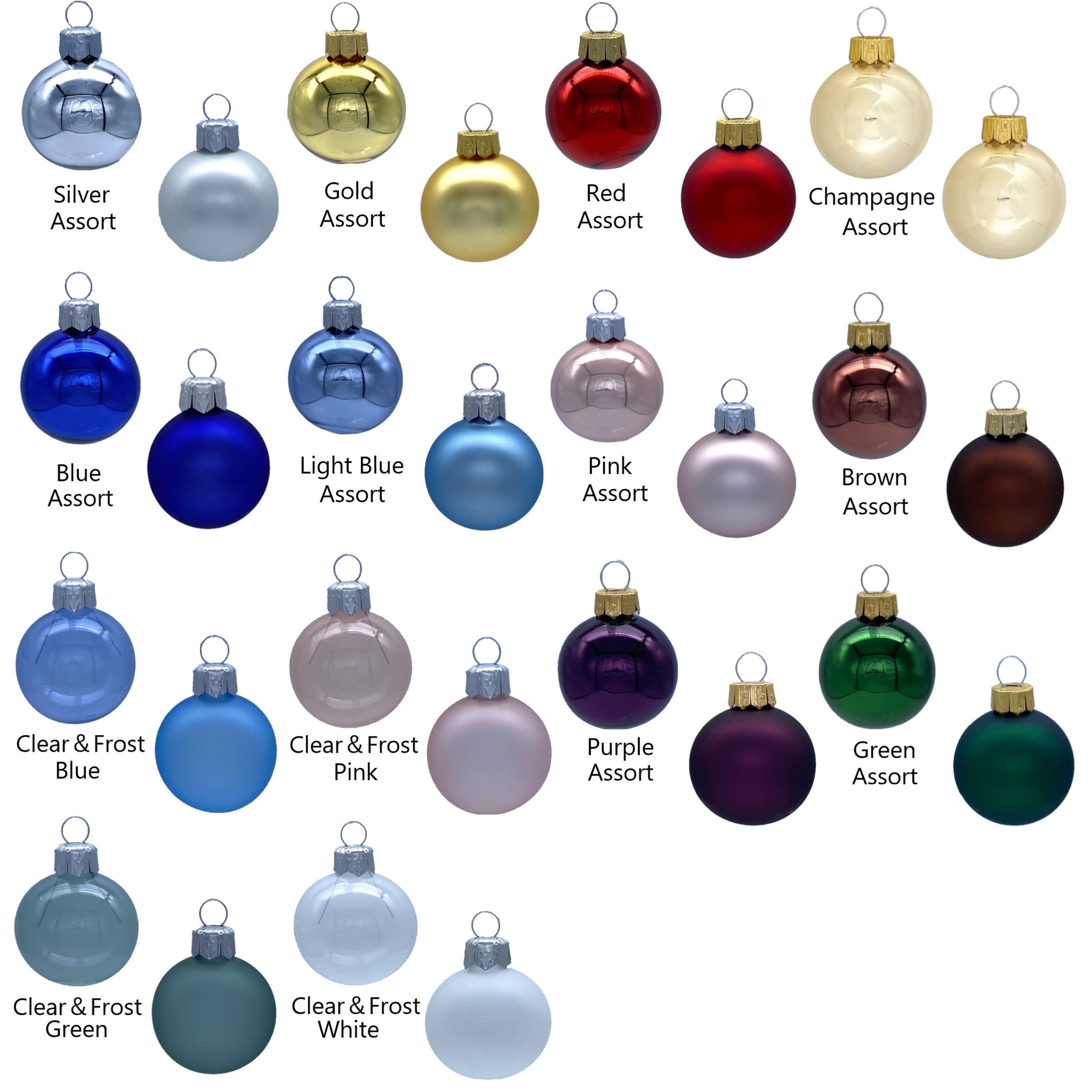 ドイツ製 手書きの卵・可愛いザルツガラスオーナメント4種類セット