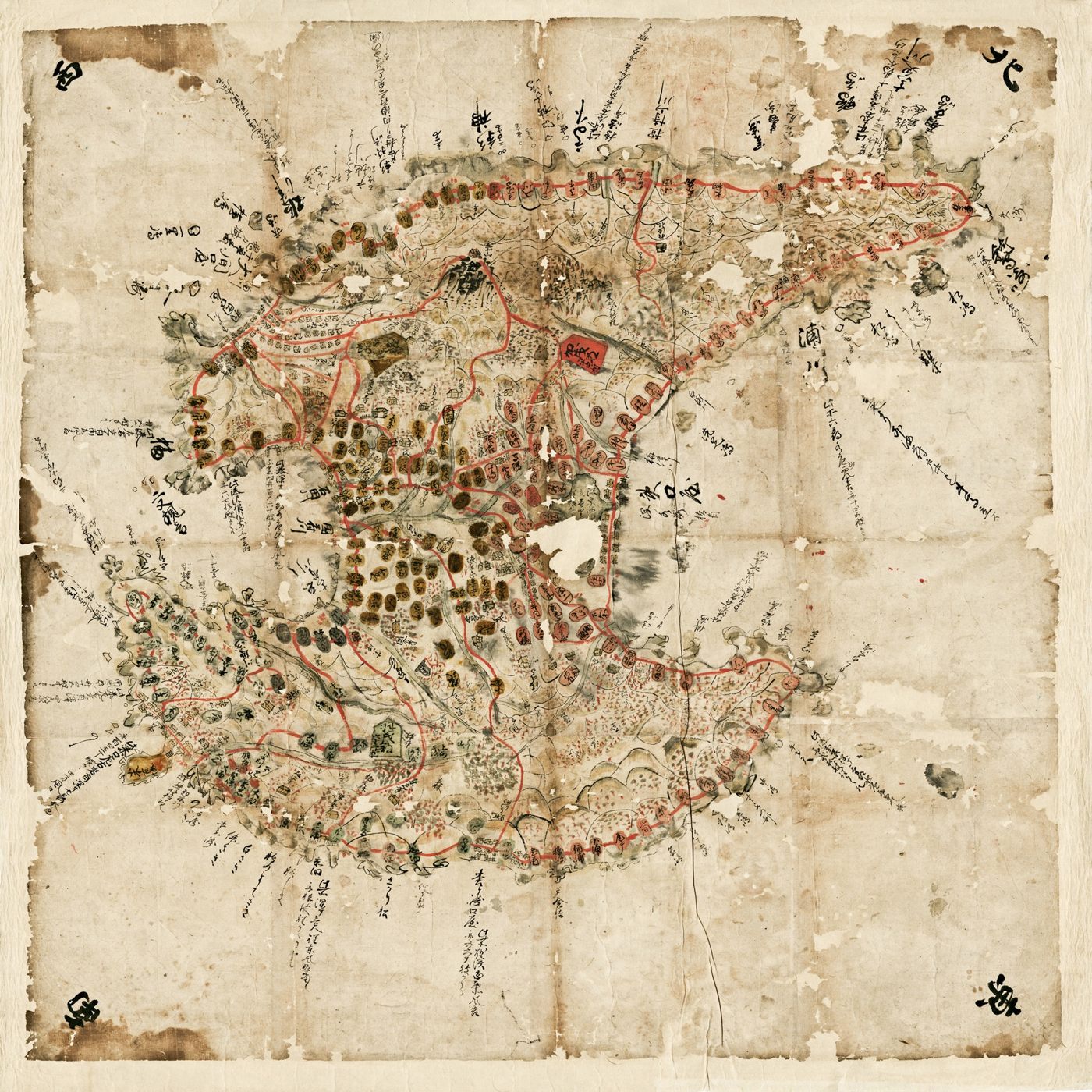 新潟県指定 有形文化財：佐渡国絵図 - 新潟県佐渡市公式ホームページ