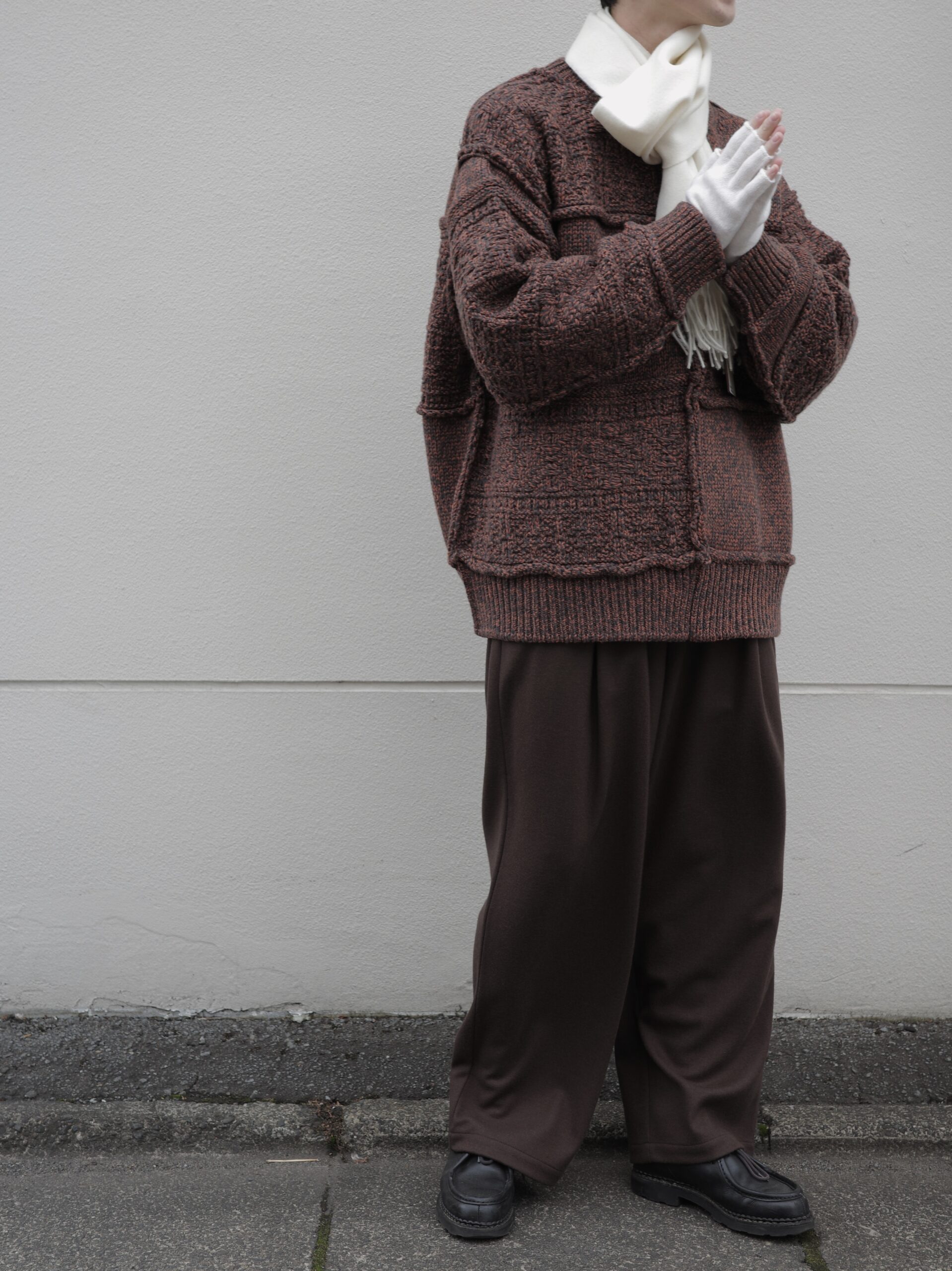 Name.】PATCHWORK KNIT SWEATER | CIENTO BLOG