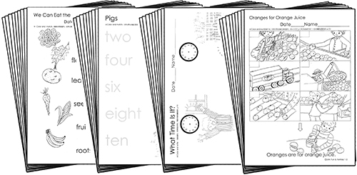 ワークシート CTP Level 1-2 (絵本24冊分) 36枚 | 英語教材のctm