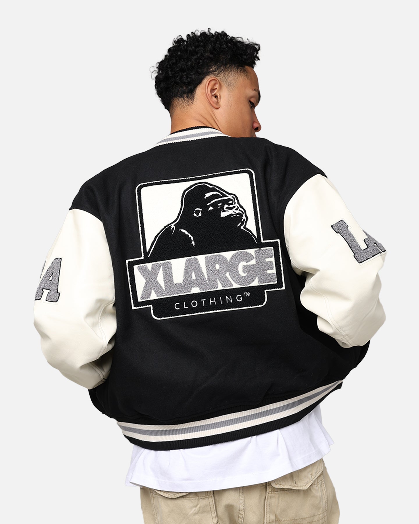 X-Large OG Logo Varsity Jacket Black | Culture Kings US