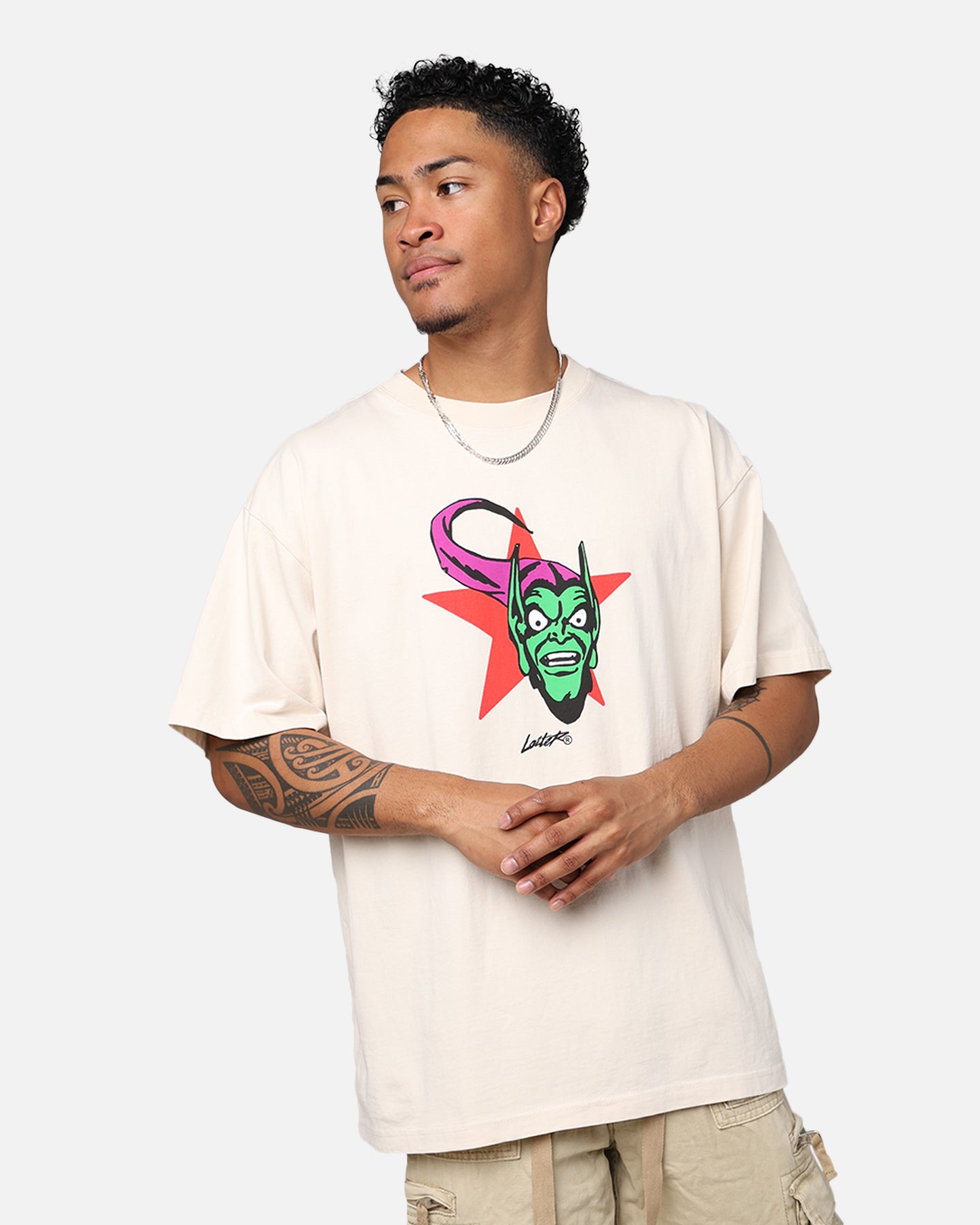Marvel Spider-Man Green Goblin T-Shirt Off White | Culture Kings US