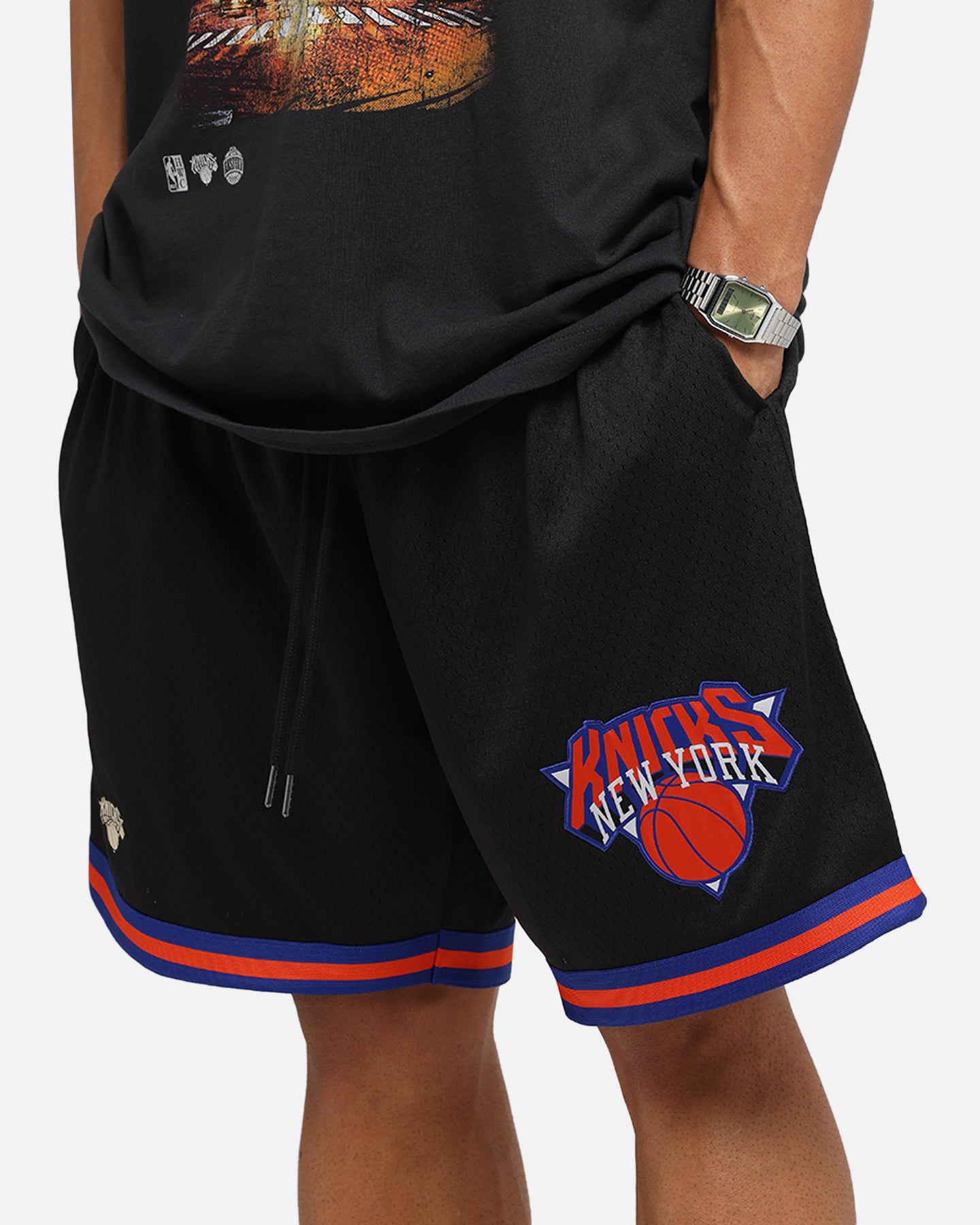 Mitchell & Ness New York Knicks Shooting Shorts Black | Culture
