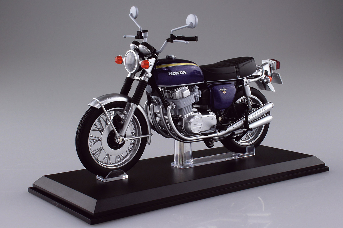 アオシマの1/12完成品バイクシリーズにホンダ・CB750FOUR(K2)が登場