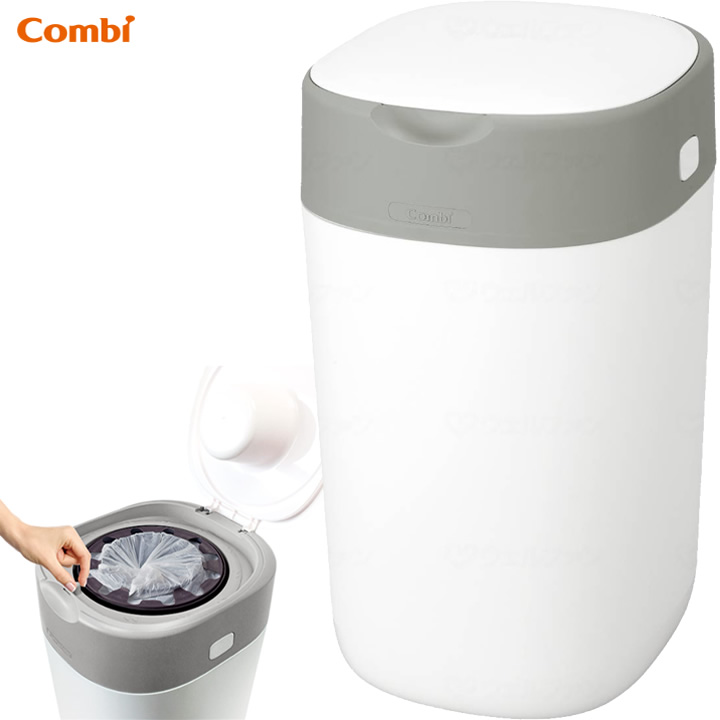 強力防臭抗菌 おむつポット ポイテック W防臭 おむつ用ゴミ箱 コンビ