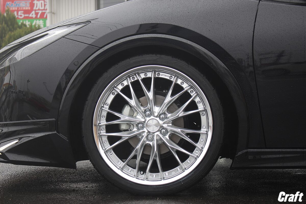 G*D様 pcd100 19インチホイール ツライチ nittoタイヤ溝あり プ pcd100