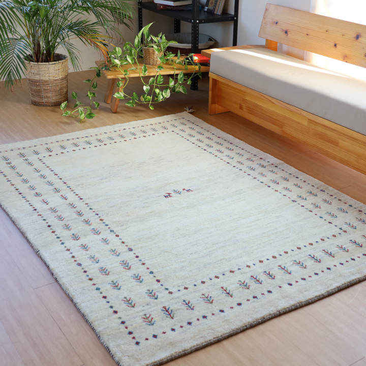 ギャッベリビングサイズ（200×150cm）｜手織ラグの店クラフトワーク