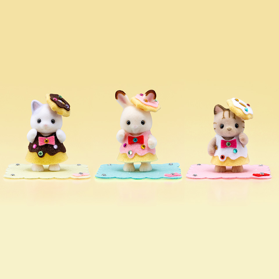 シルバニアファミリー 森の手芸屋さん オリジナル ドーナツトリオ