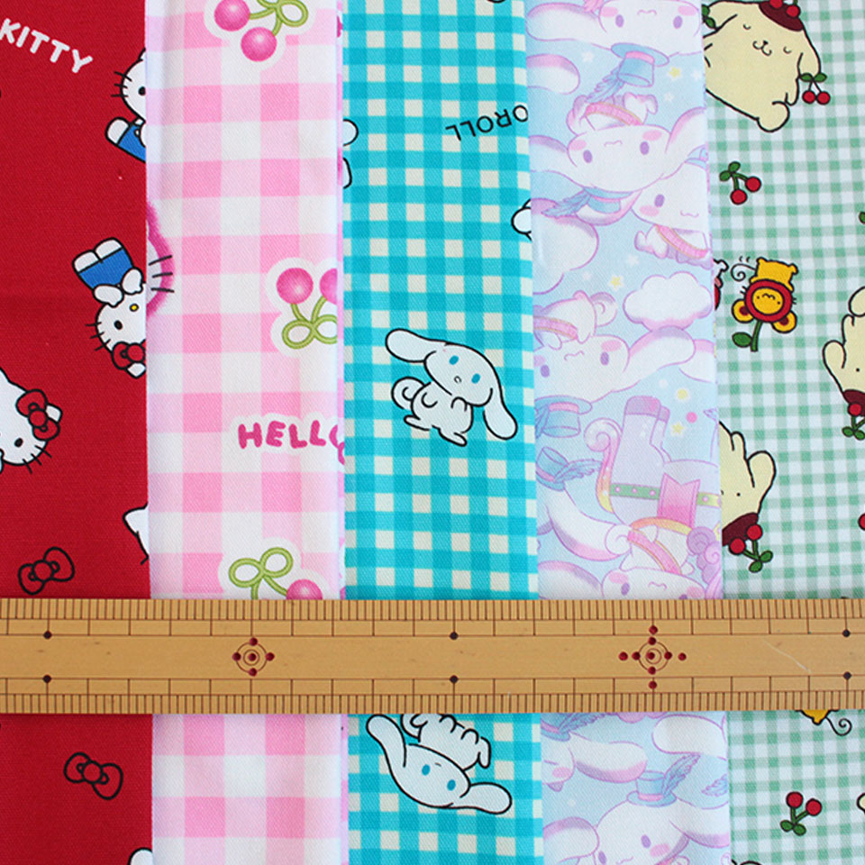 サンリオキャラクターズ オックス生地 1mカット ハローキティ