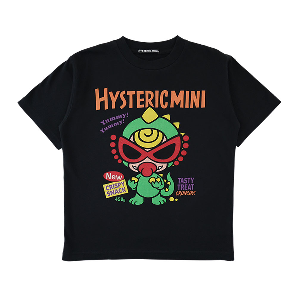 Hystericmini MINILA SNACK 半袖Tシャツ 10；ブラック 15241510