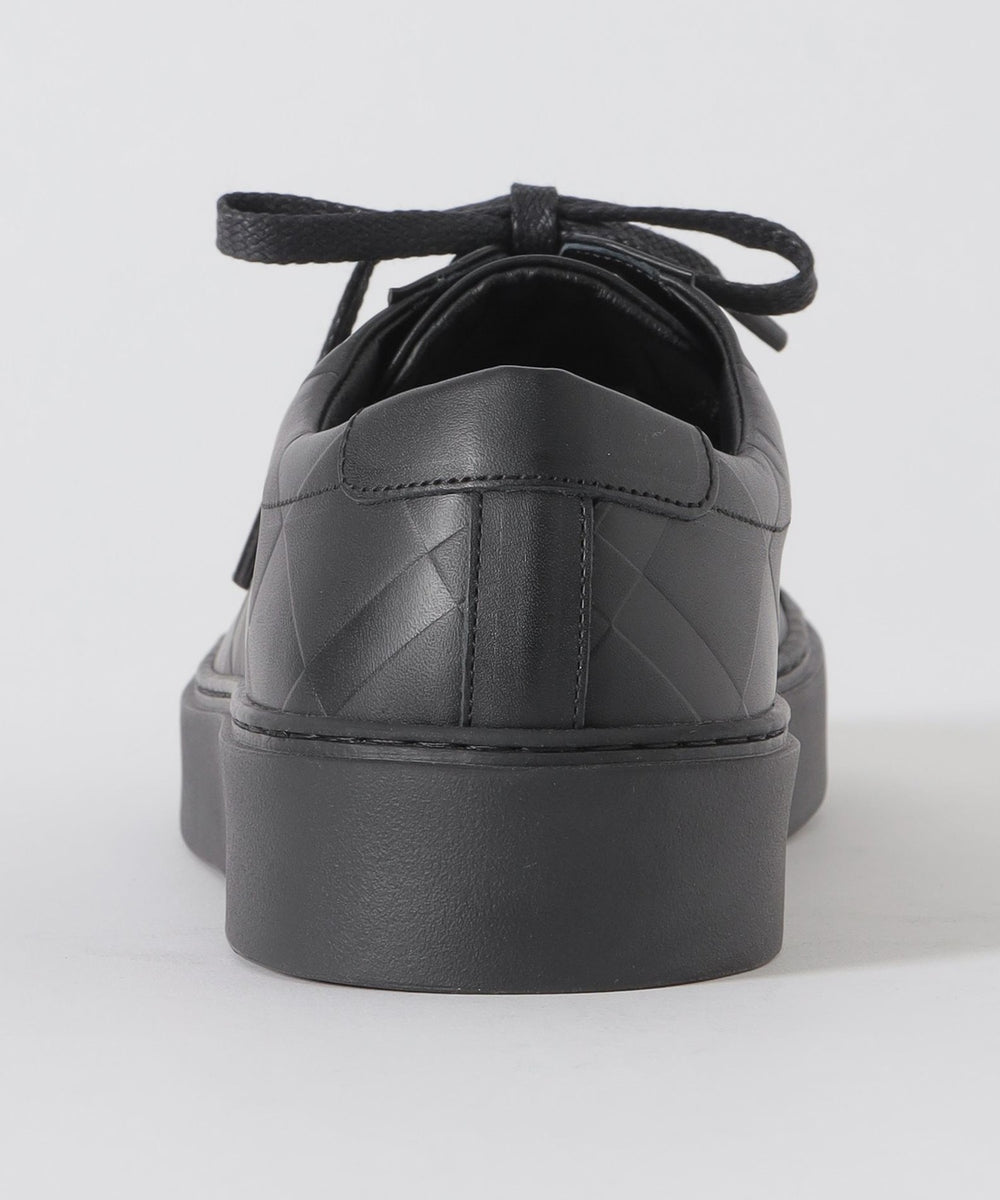 エンボスクレストブリッジチェックレザースニーカー（シューズ