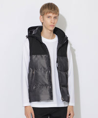 WEB限定】シャドーチェックダウンベスト（ブルゾン）｜BLACK LABEL