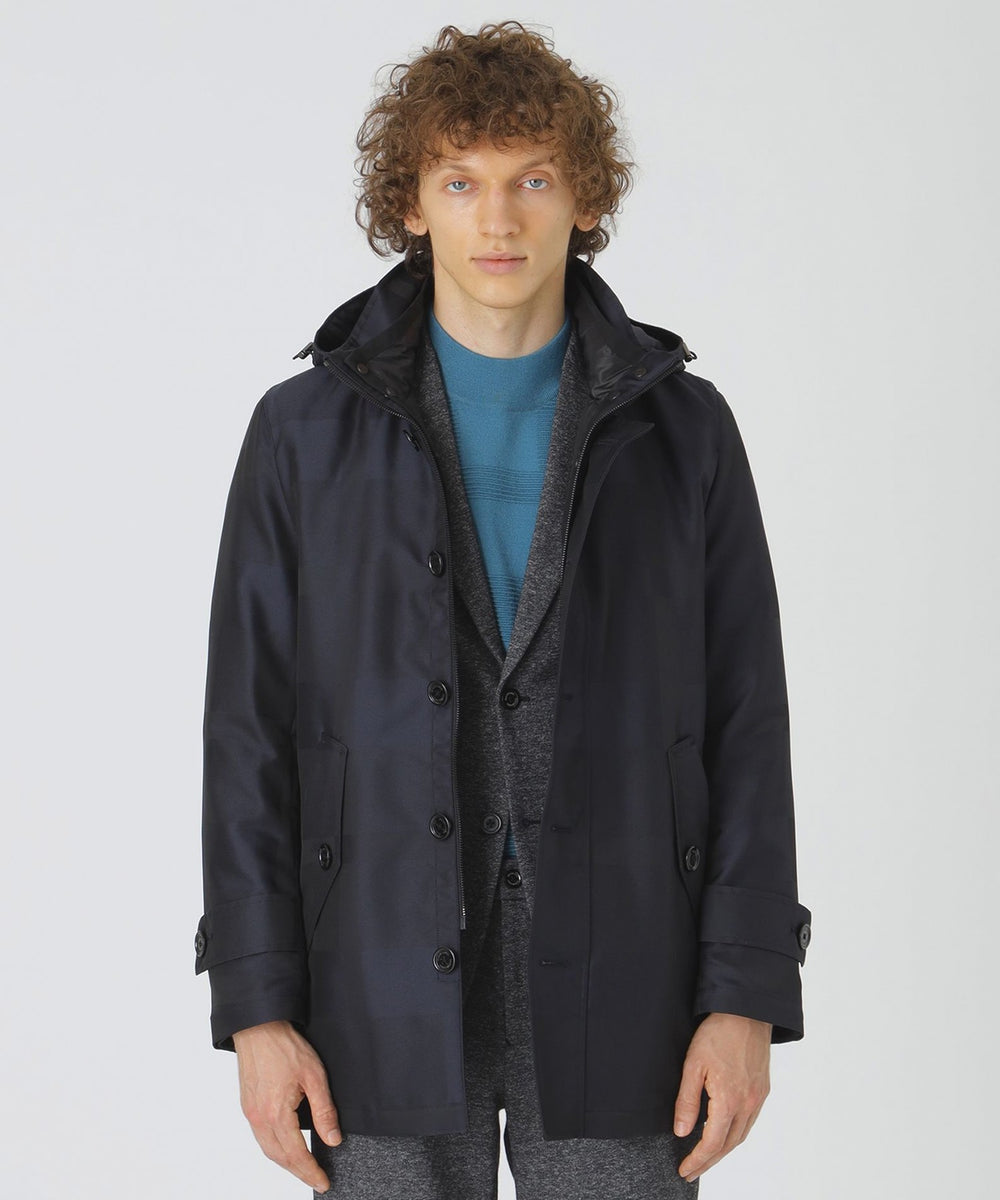 シャドーチェック10monthショートパーカー（ブルゾン）｜BLACK LABEL