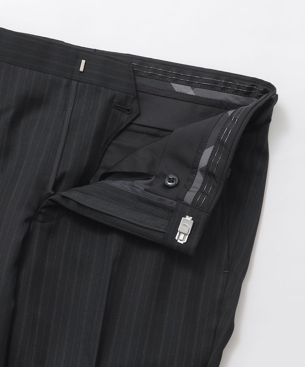 トーナルブルーシャドーブラックストライプスーツ（スーツ）｜BLACK