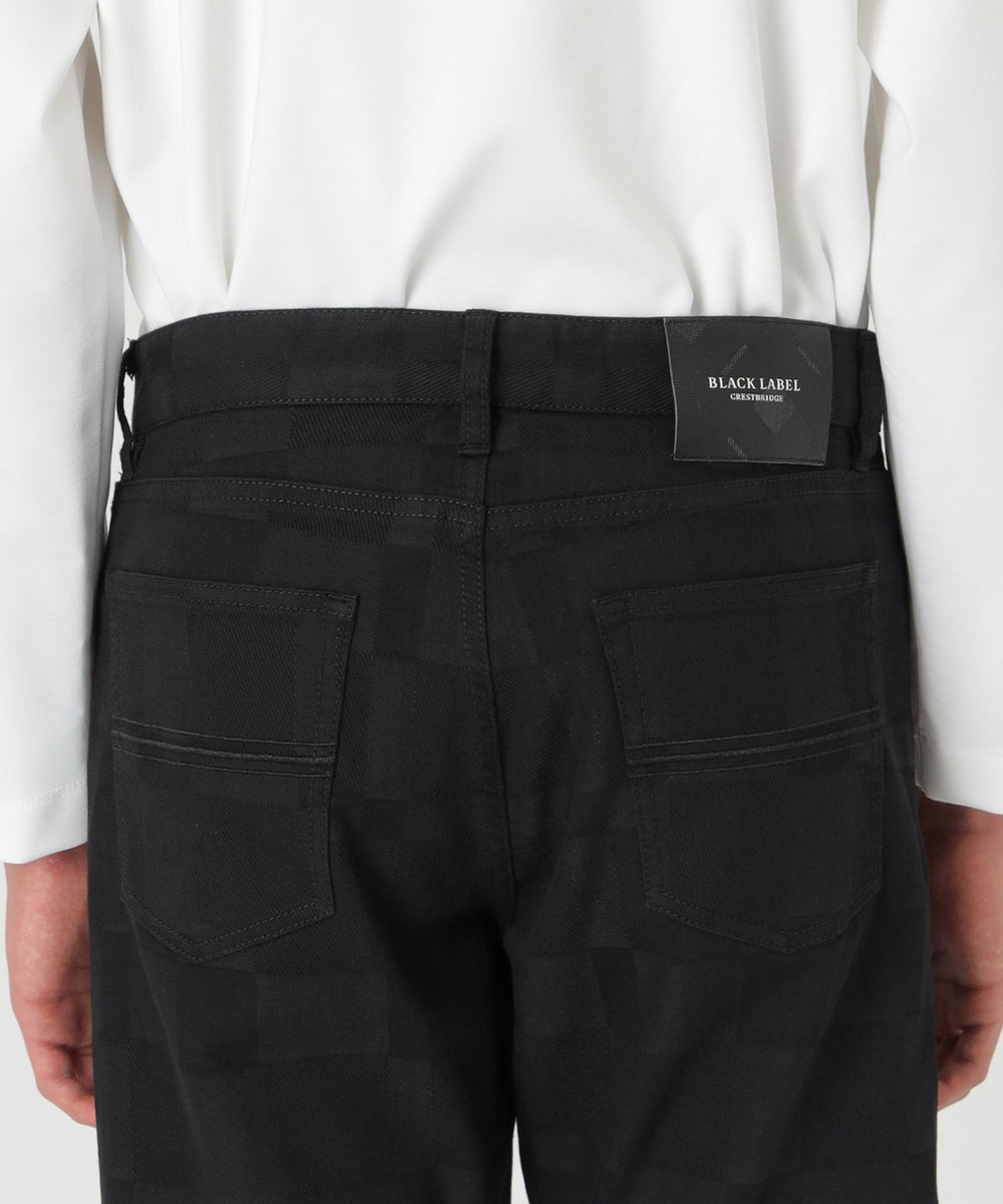 シャドーチェックブラックデニム（カジュアルパンツ）｜BLACK LABEL