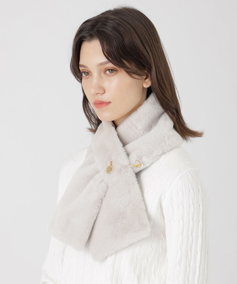 フェイクファーティペット（マフラー・ストール・スカーフ）｜BLUE