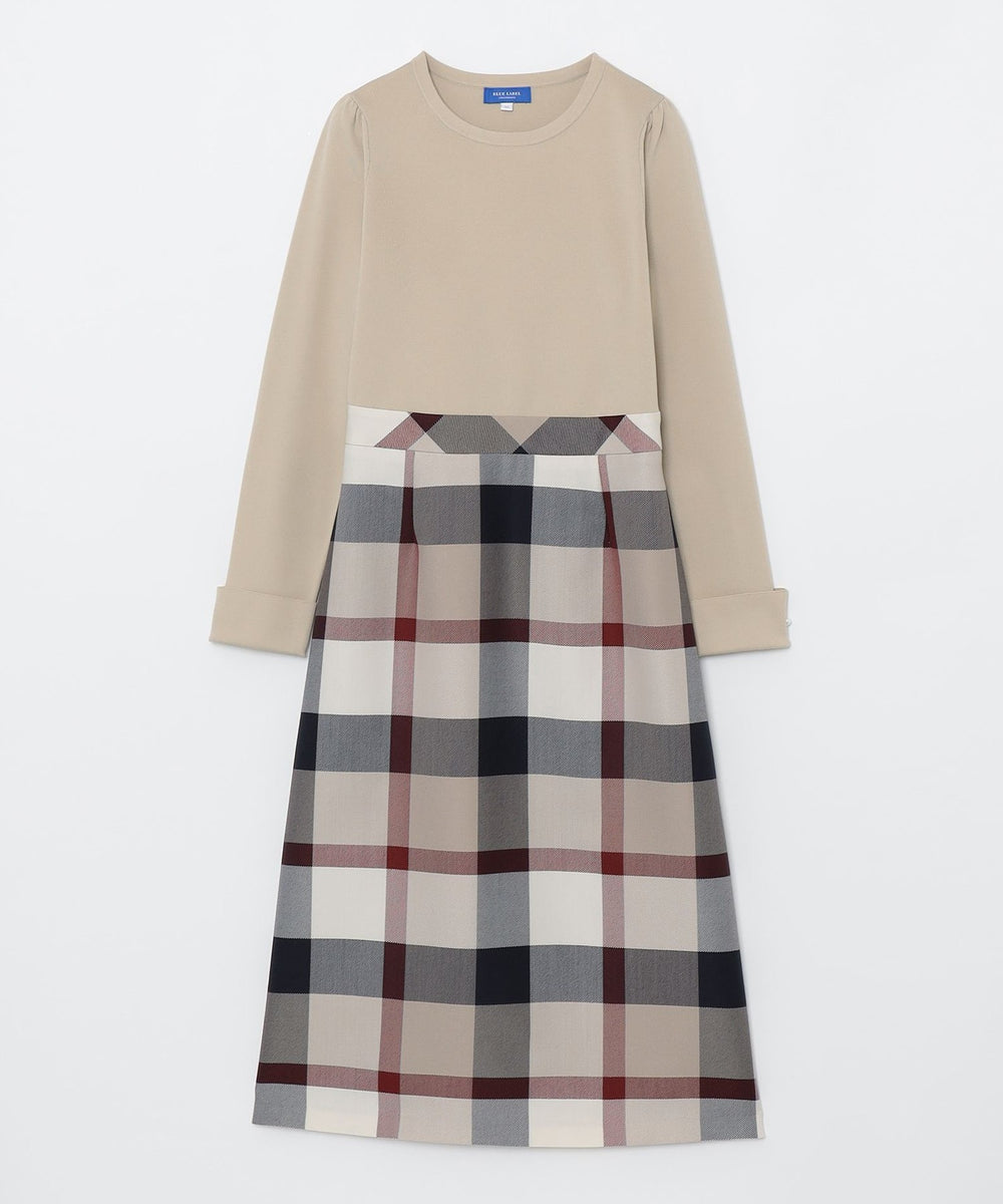 クレストブリッジチェッククロッシングビエラドッキングドレス（ドレス