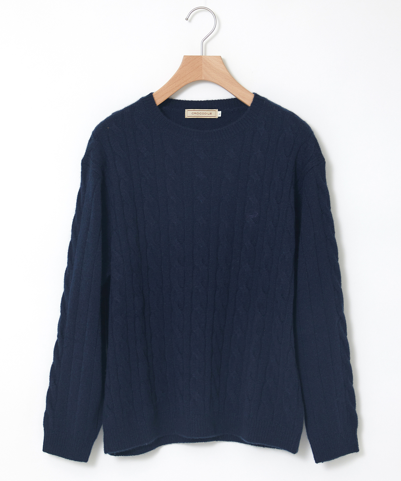 レディース カシミヤ ケーブル プルオーバーニット【一部店舗限定