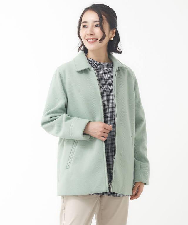 レディース ウールライク ステンカラー コート通販 [0304-51400