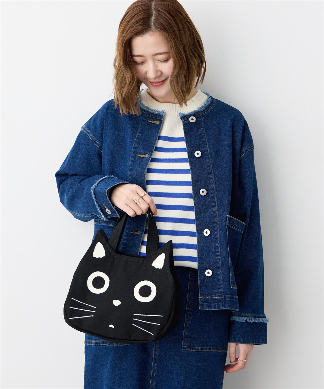 黒猫ミニフェイスバック JOIN PARK｜クロスプラス公式通販サイト