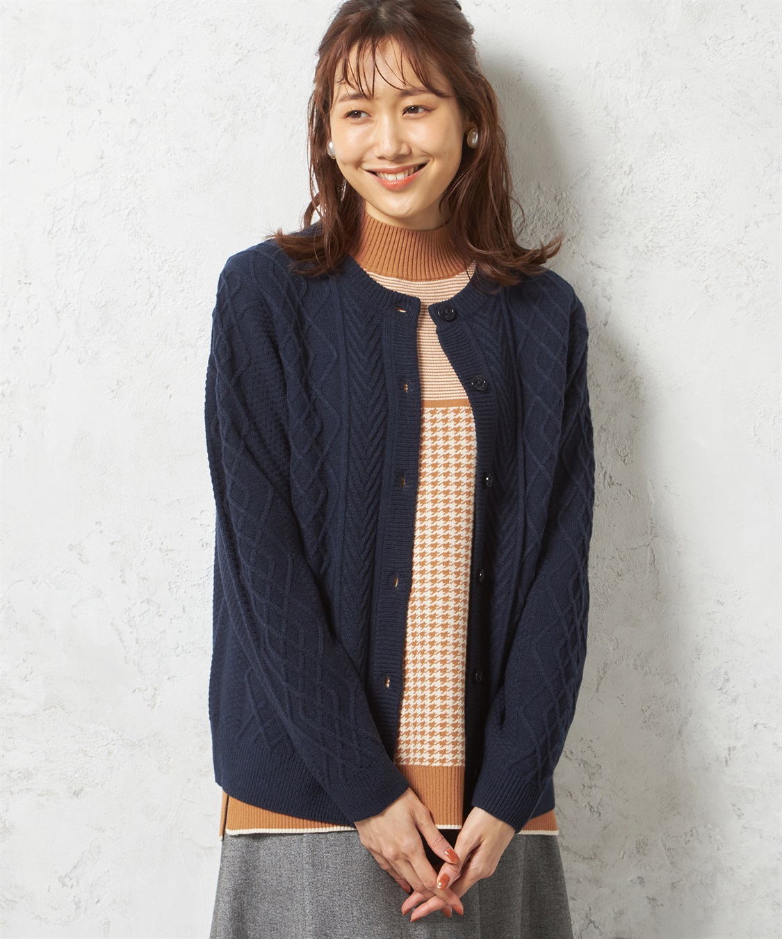 ケーブルニットカーディガン DECOY｜クロスプラス公式通販サイト