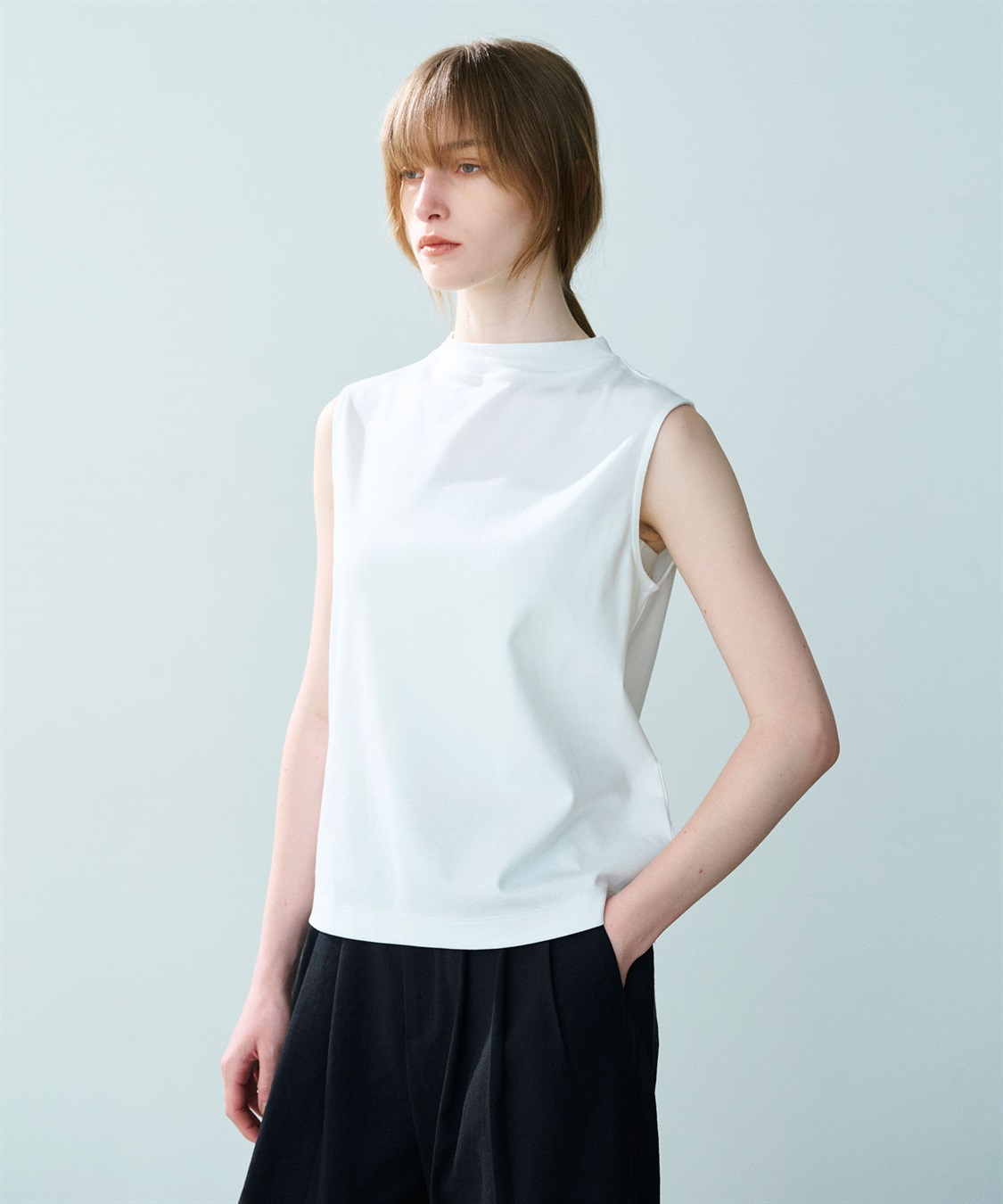 ハイネックノースリーブT【クールスムース】 N.O.R.C｜クロスプラス