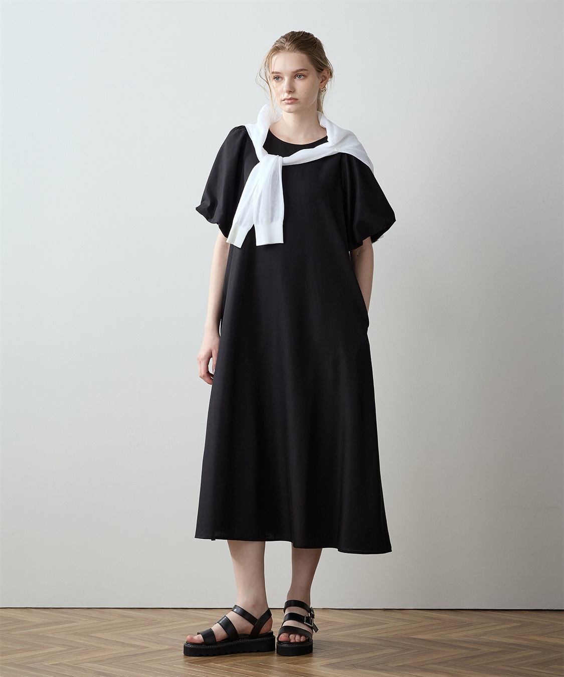 バルーンスリーブワンピース LE SOUK HOLIDAY｜クロスプラス公式通販サイト