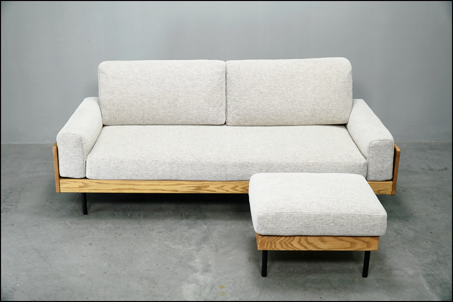 unico(ウニコ) TREL(トレル) 3人掛けソファ+オットマン高価買取-アドア