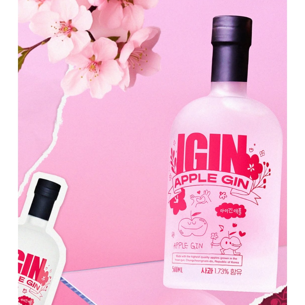 JIN IGIN APPLE GIN SPRING EDITION 500ml - A-KPOP