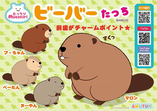 ≪1月の新商品≫むっちりビーバーたっち -NEW ITEM！｜アミューズ最新情報