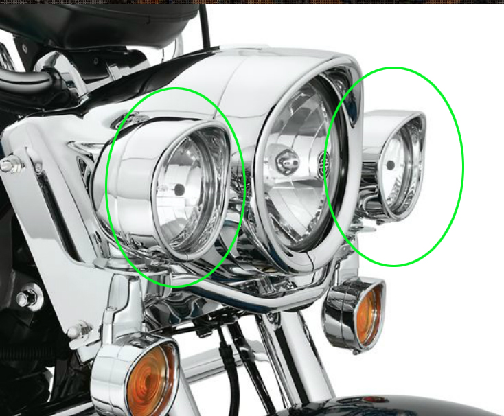 パッシングライト・バイザートリムリング - Harley Davidson