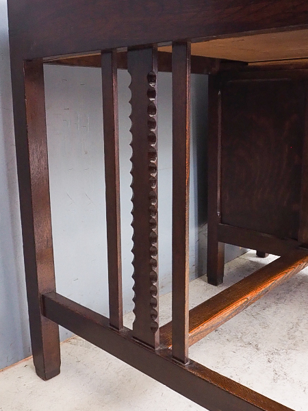 古い片袖机 山本商店購入 楢材<br>時代片袖机 | アンティーク山本商店